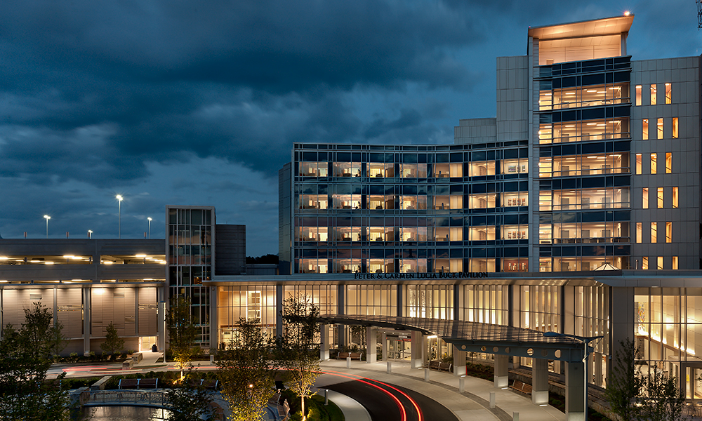 <p>The new North Tower Clinical Addition collects and reorganizes several major departments into a coherent whole and consists of a new main entry including a new double height lobby space, three new 35-bed medical and surgery floors (two shelled for future), a new 30-bed intensive and critical care unit, and shell space to accommodate a modern surgical platform in the near future. The tower is composed of a continuous perimeter of private rooms, balancing access to daylight and views with a desire for compactness to mitigate walking distances for both family and staff.  </p>
