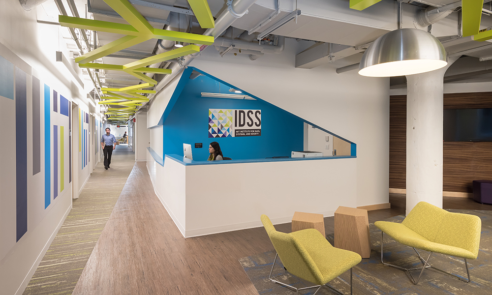 <p>The third and fourth floors of Building E17/E18 are designated for the Institute for Data, Systems, and Society (IDSS) and the Sociotechnical Systems Research Center (SSRC).</p>
