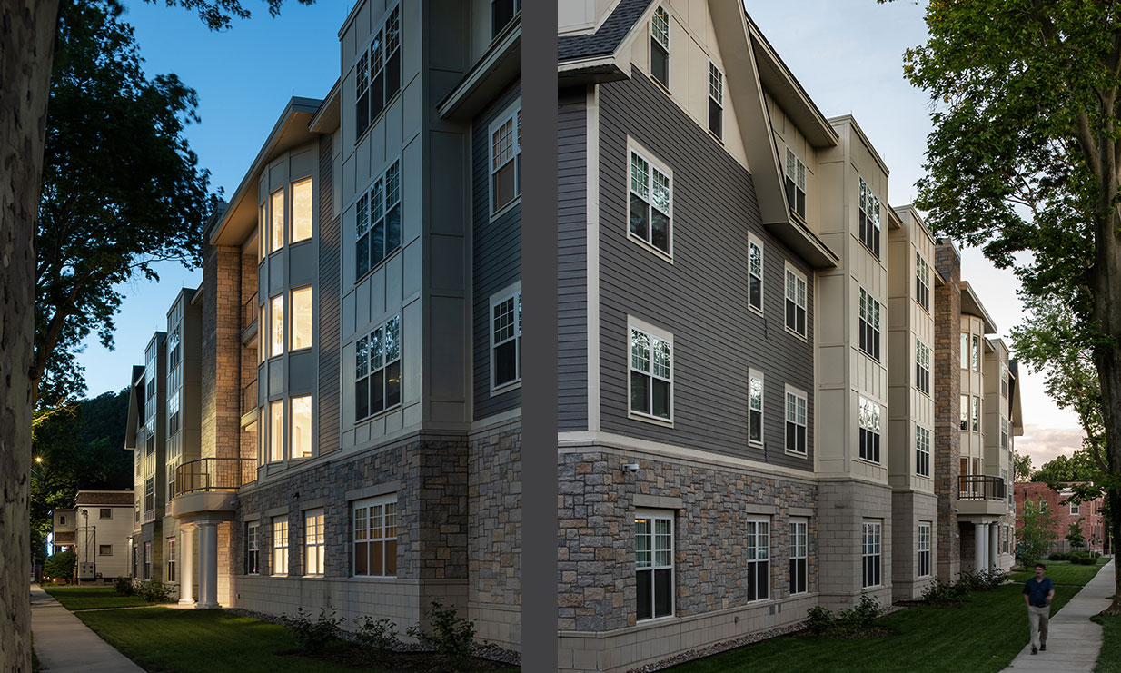 <p>Emerson Street building facade</p>
