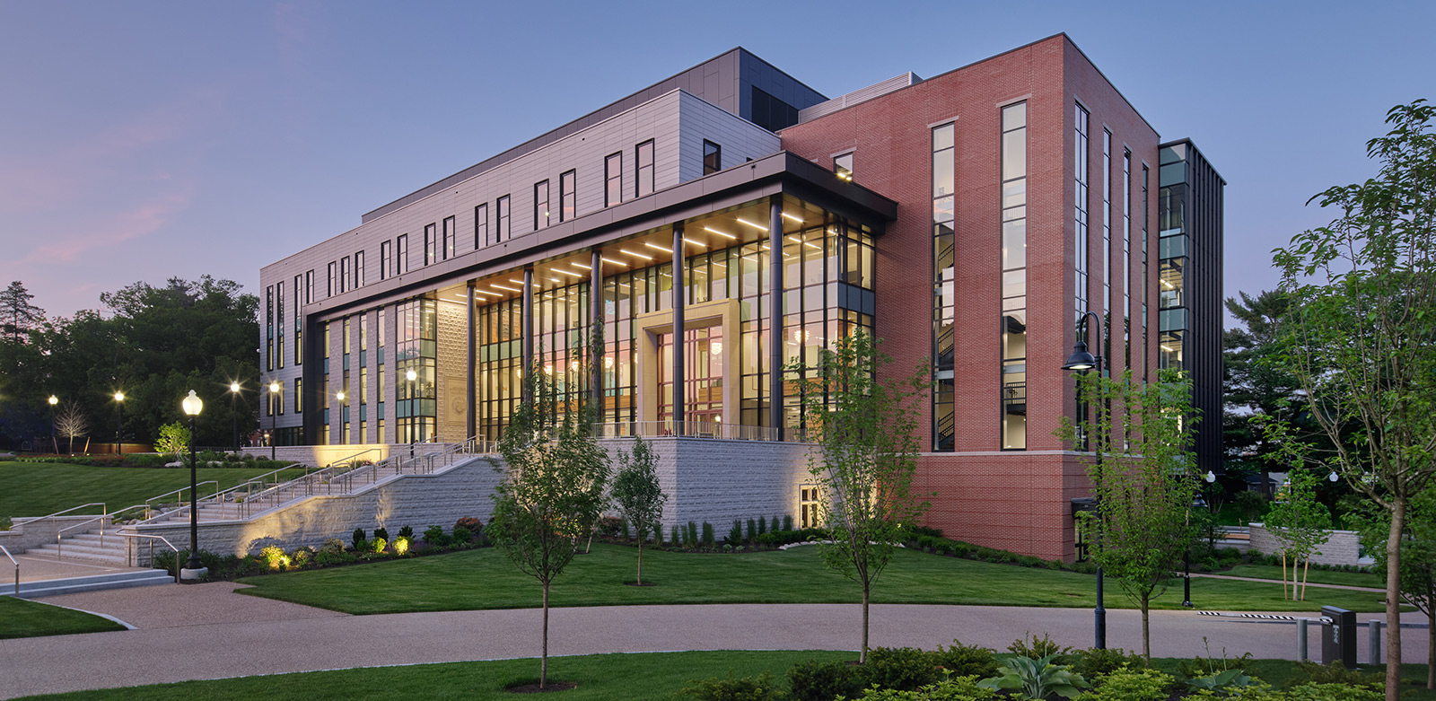 Providence College Nursing and Health Sciences Dusk
