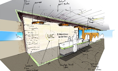 University of Illinois Chicago Simulation and Integrative Learning Center Sketch